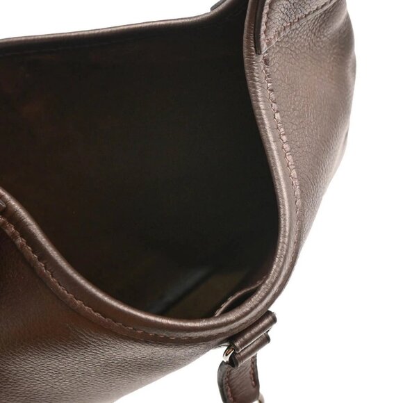 Hermes Chocolat Evercalf Trim 24 Handbag 17P□I 195202 - Picture 8 of 10